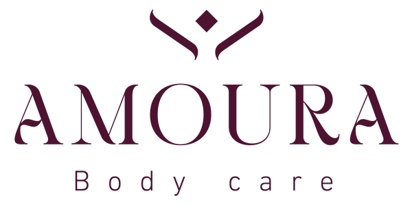 Amoura Body Care logo on a white background